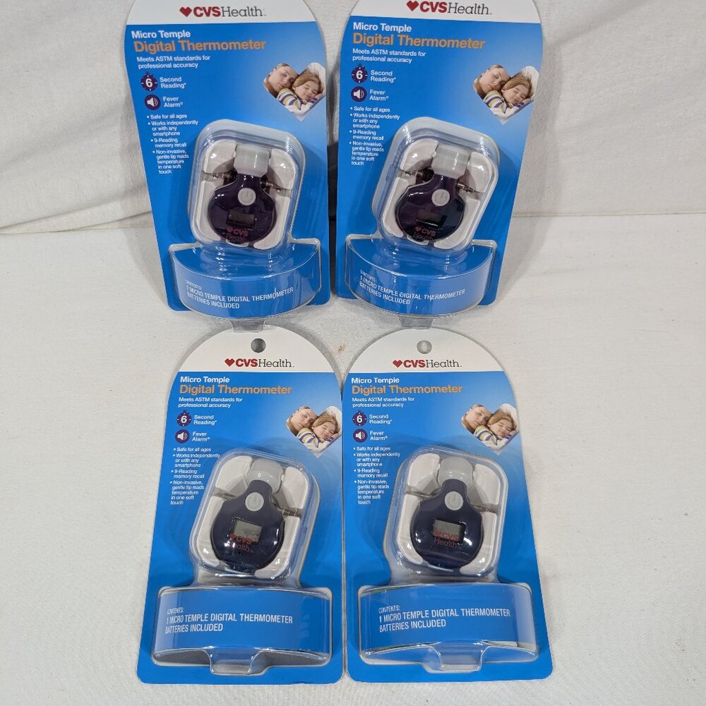 CVS Micro Digital Thermometers x4